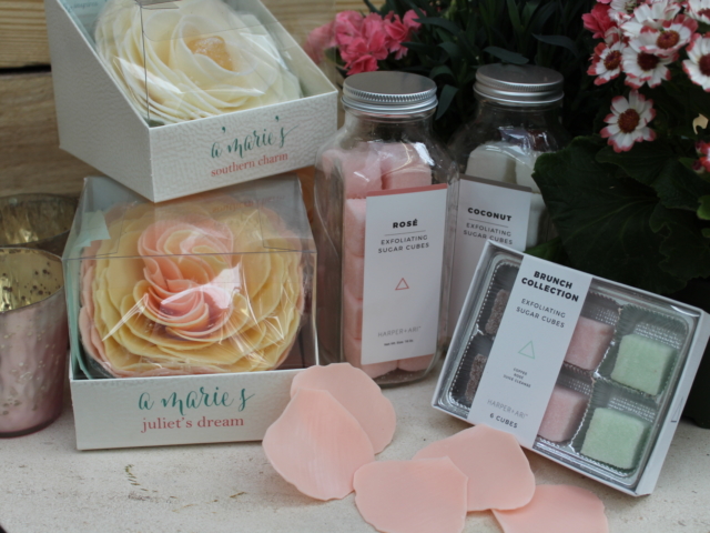 A marie's, Harper + Ari, spa items at City Floral Greenhouse