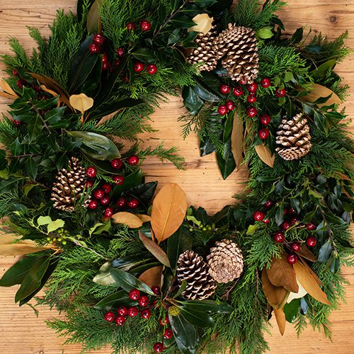 City Floral Garden Center-Fresh-Holiday wreaths-forest elegance wreath