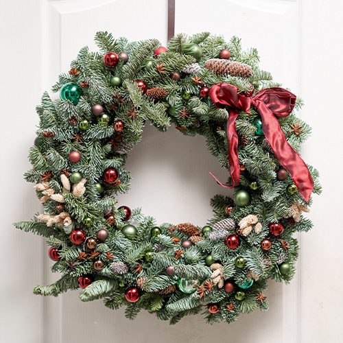 City Floral Garden Center-Fresh-Holiday wreaths-jingle bells wreath