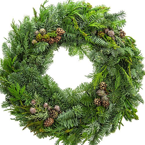 City Floral Garden Center-Fresh-Holiday wreaths-mixed greens wreath