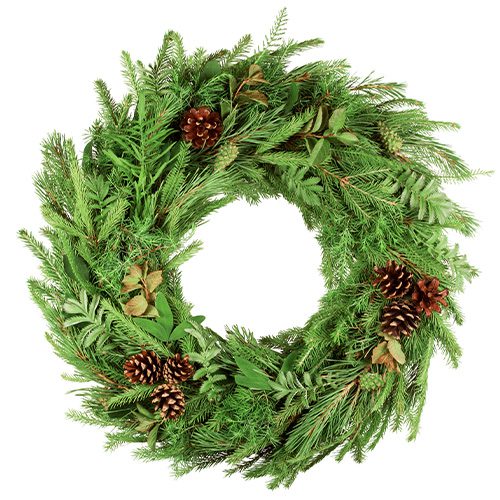City Floral Garden Center-Fresh-Holiday wreaths-mountain grandeur wreath